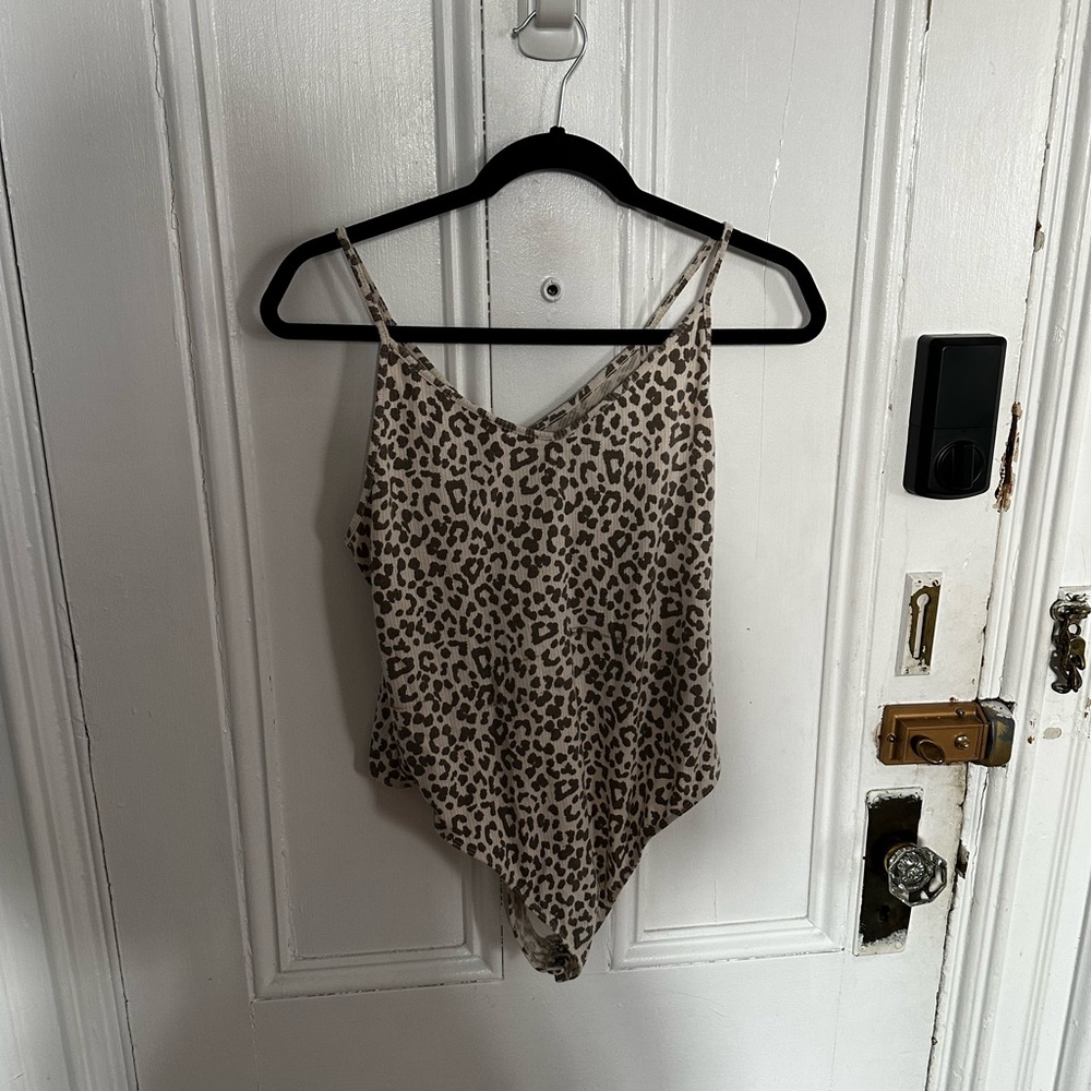 American Eagle Outfitters Leopard Print Bodysuit